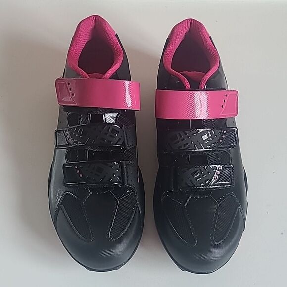 Giant Liv Fera Mountain Bike Cycling Shoes Black & Pink Size 37 - Picture 2 of 15